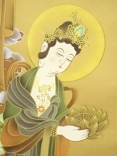 Sake掛け軸 竹堂 作 『 清流鮎 』 絹本 希少 軸装 茶道具 美品 道具 ] - 道具 如水筆 三尊仏 肉筆絹本掛軸（共箱） | ネット